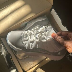 Jordan Kids White and Gray Sneakers